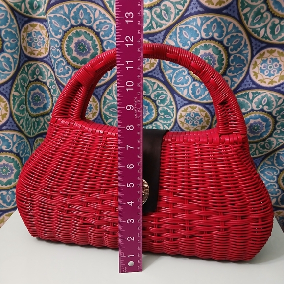 Vintage Babette Hong Kong Wicker Handbag - Rare - Picture 14 of 15